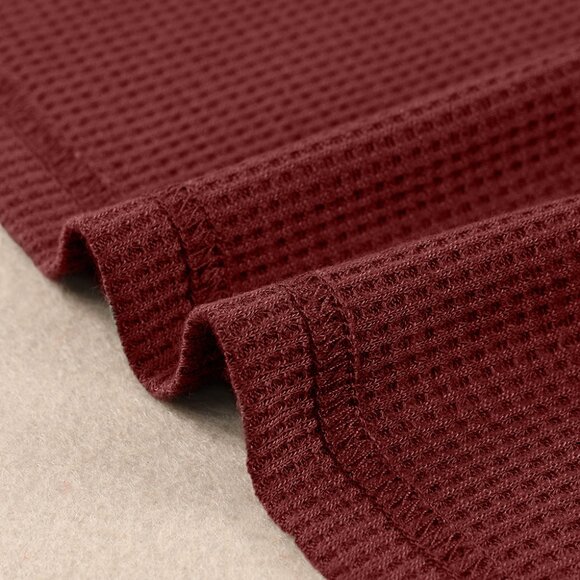 Red Eyelet Lace Raglan Sleeve Drop Shoulder Plus Size Top - Picture 10 of 11